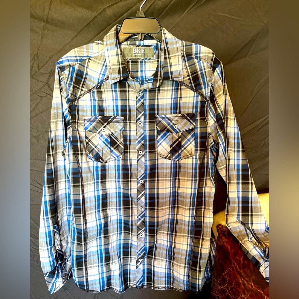 BKE Plaid Button Down(worn once)